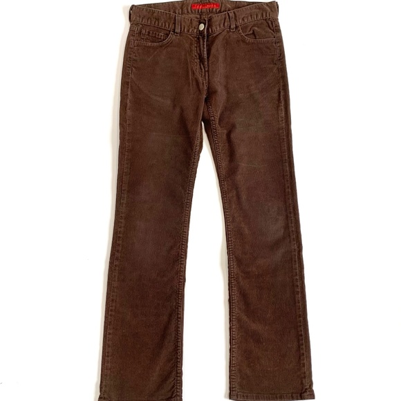FCUK Pants - FCUK French Connection UK Sienna Brown Boot Cut Corduroy Pants